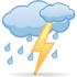 Cloudy in the morning and evening, thunderstorms in the afternoon. Temperature 23/28 °C.